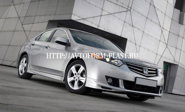 Юбка переднего бампера Type-S Honda Accord VIII 2008-2010